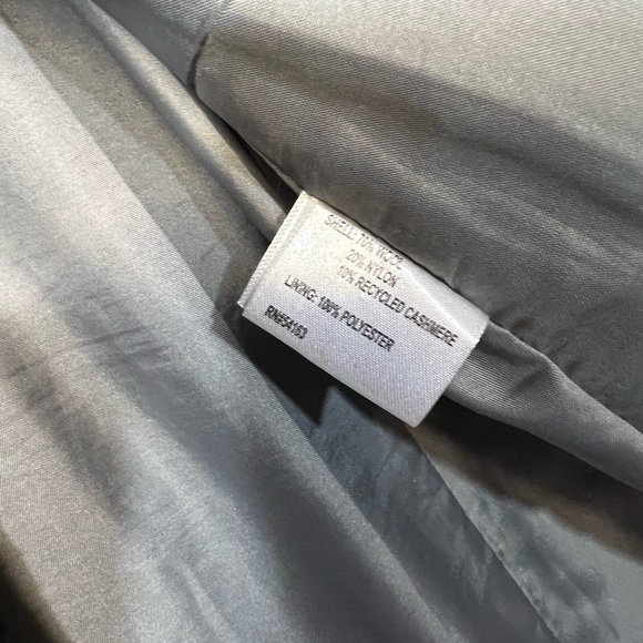 Calvin Klein Coat Women’s 8 Wool  Cashmere Blend Black Jacket Girl Boss - Picture 3 of 5